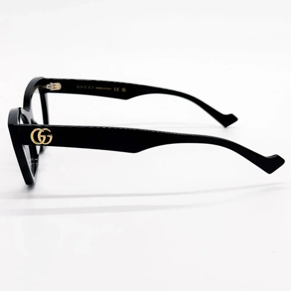 NEW GUCCI GG1334O 001 EYEGLASSES WOMEN BLACK CAT EYE EYEWEAR GUCCI